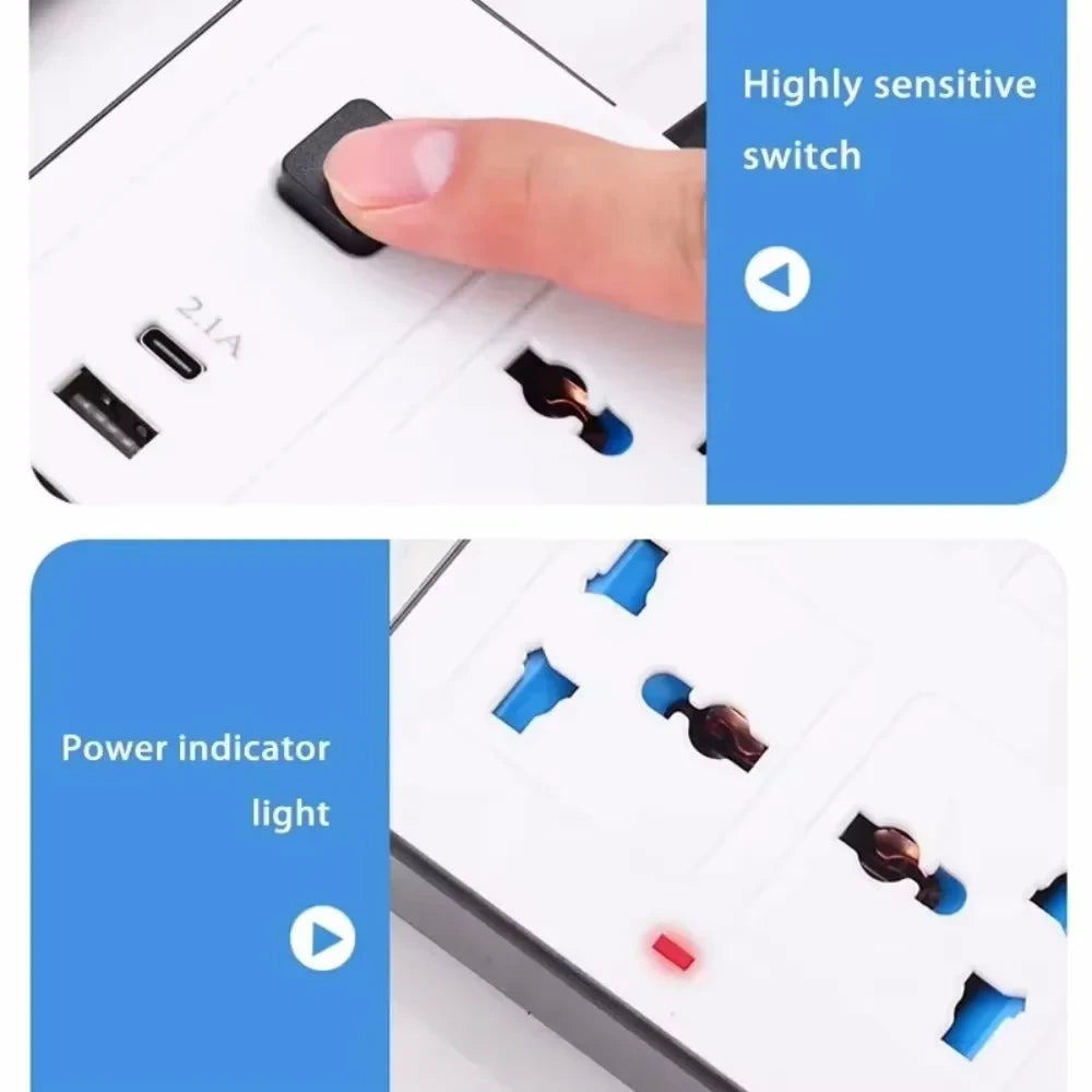 Multi-Outlet USB-C Power Strip
