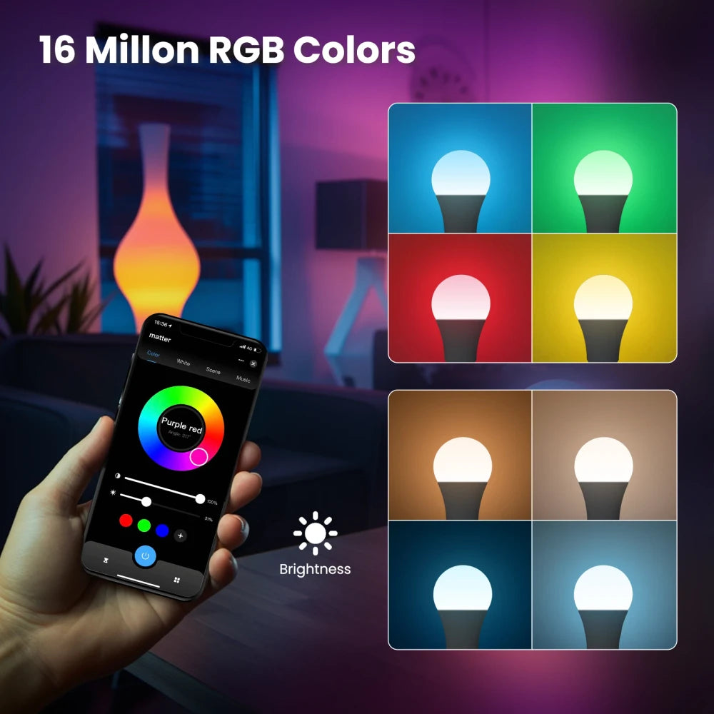 Smart Wi-Fi Dimmable LED Bulb