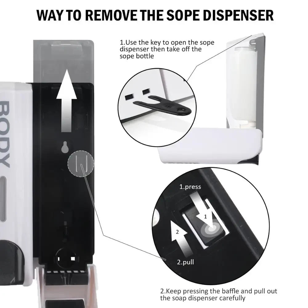 Wall-Mounted Soap Dispenser